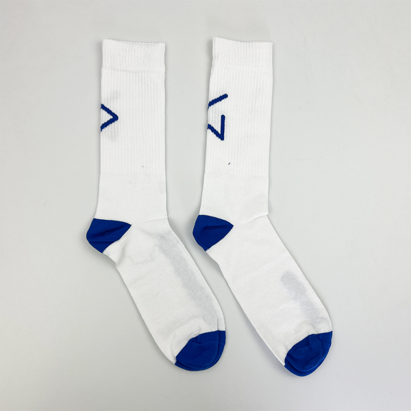 Calcetines white & blue logo