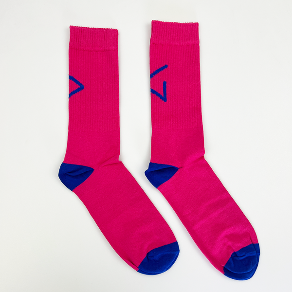 Calcetines Pink & Blue logo