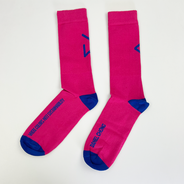 Calcetines Pink & Blue logo