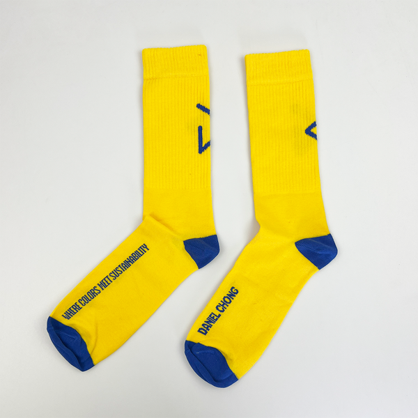 Calcetines Yellow & blue logo