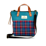 Mini canvas shoulder bag with handles