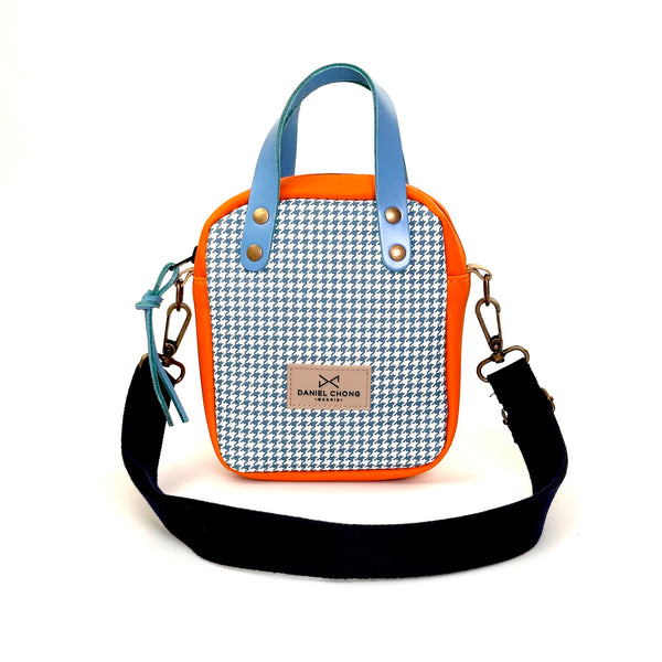 Bandolera urban box mini con asas, Orange.