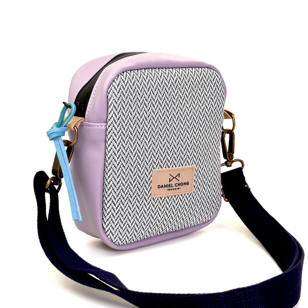 Bandolera urban box mini, Lavanda.