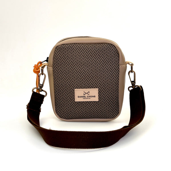 Bandolera urban box mini, Taupe.