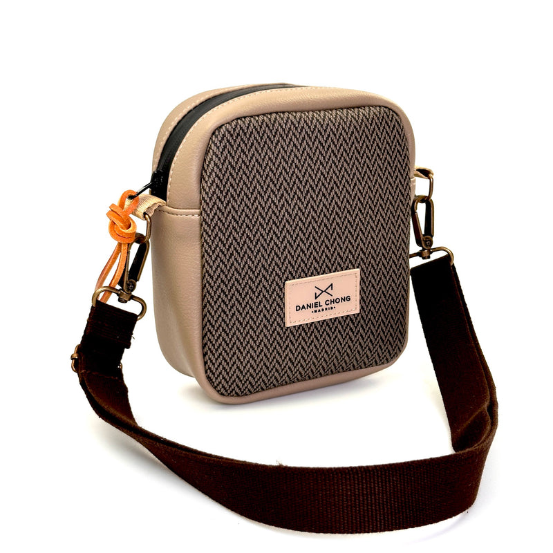 Bandolera urban box mini, Taupe.