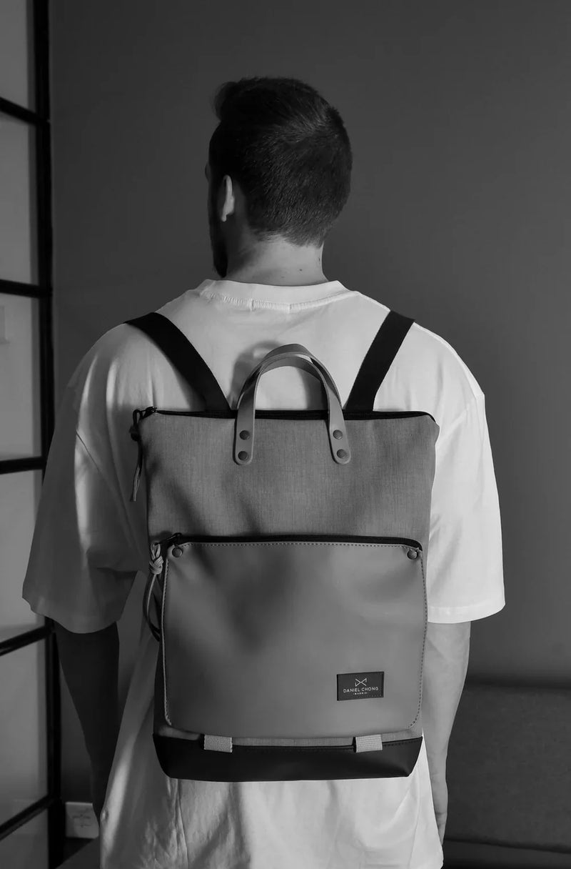 Canvas book holder backpack