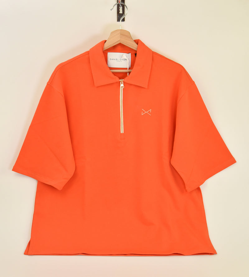 OVER ZIP POLO NARANJA unisex