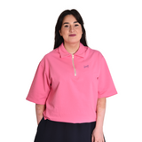 OVER ZIP POLO ROSA unisex