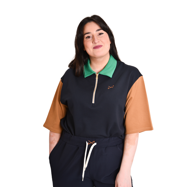 OVER ZIP POLO unisex