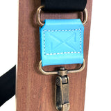 Luxurious adjustable shoulder bag Acqua Blue