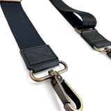 Black adjustable shoulder strap