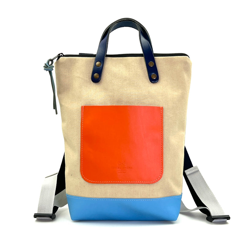 Mini canvas backpack