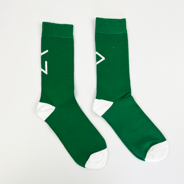 Calcetines Green & White Logo