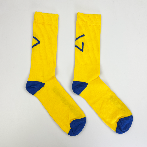 Calcetines Yellow & blue logo
