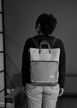 Canvas book holder backpack