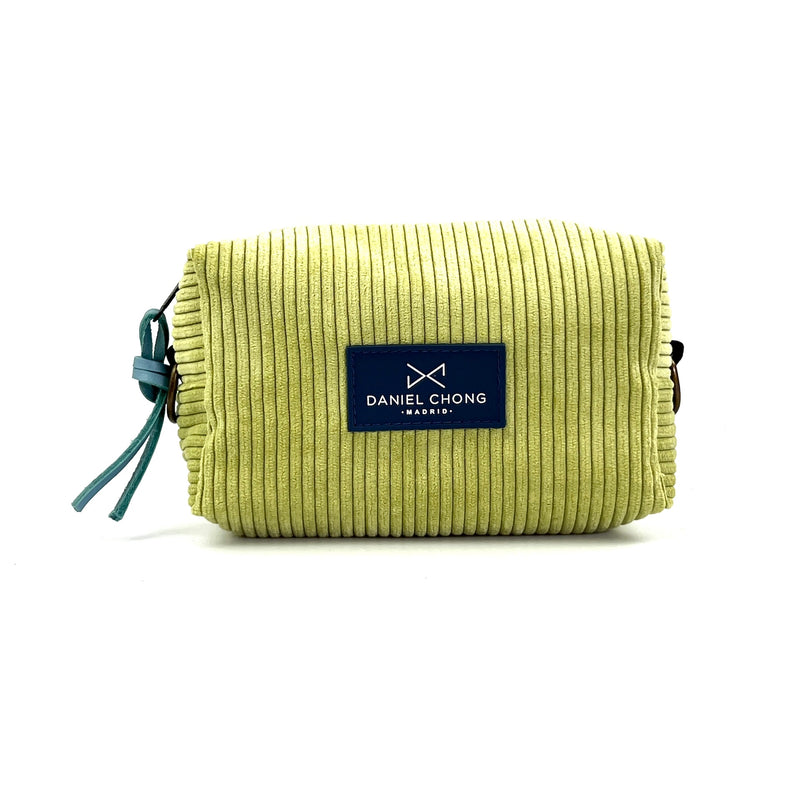 Mini Cube Pistachio Corduroy Shoulder Bag 'S'