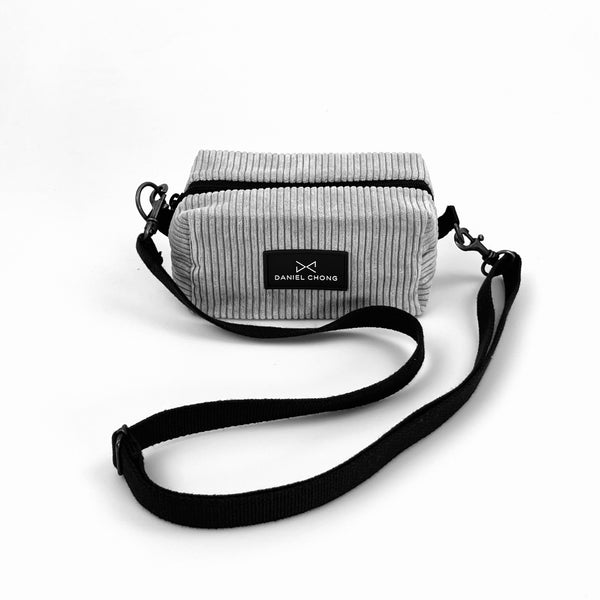 Mini Cube red and gray checkered 'S' crossbody bag