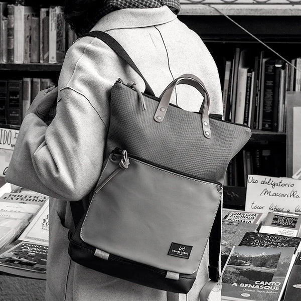 Padded book holder backpack