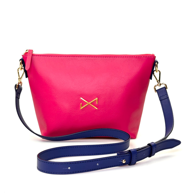 Bolso piel classic mini magenta