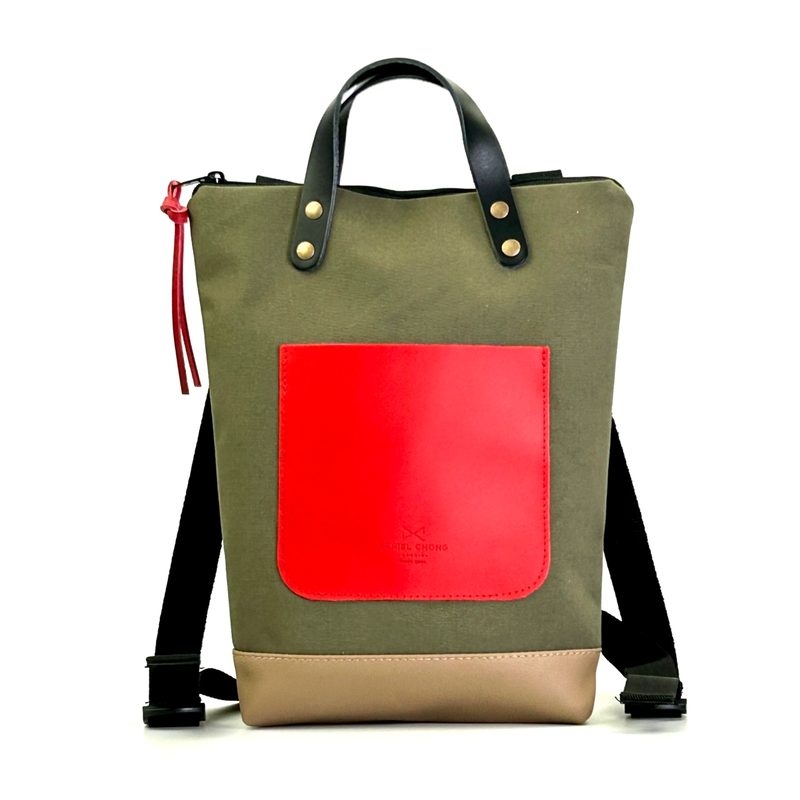Mini canvas backpack