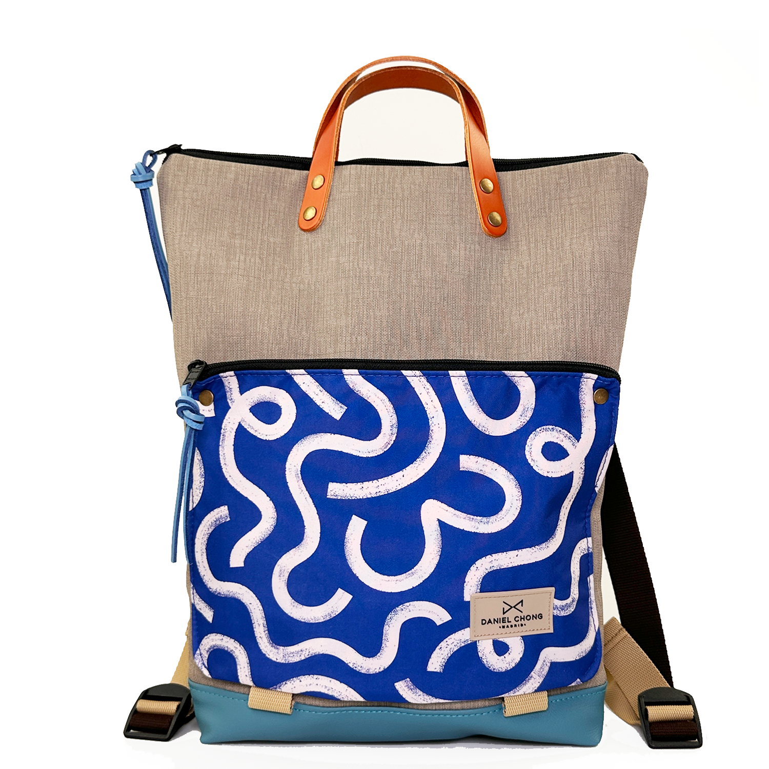 Azul Daniel Mochila Book Holder Iconic Impermeable DZ, no le des más vueltas azul ...