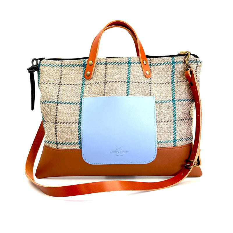 Slim canvas shoulder bag