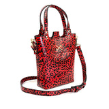 Little t-shirt bag Charol Rojo