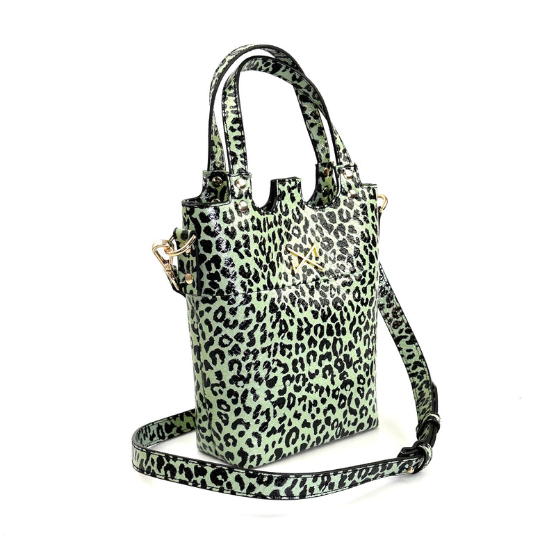 Little t-shirt bag Charol Verde