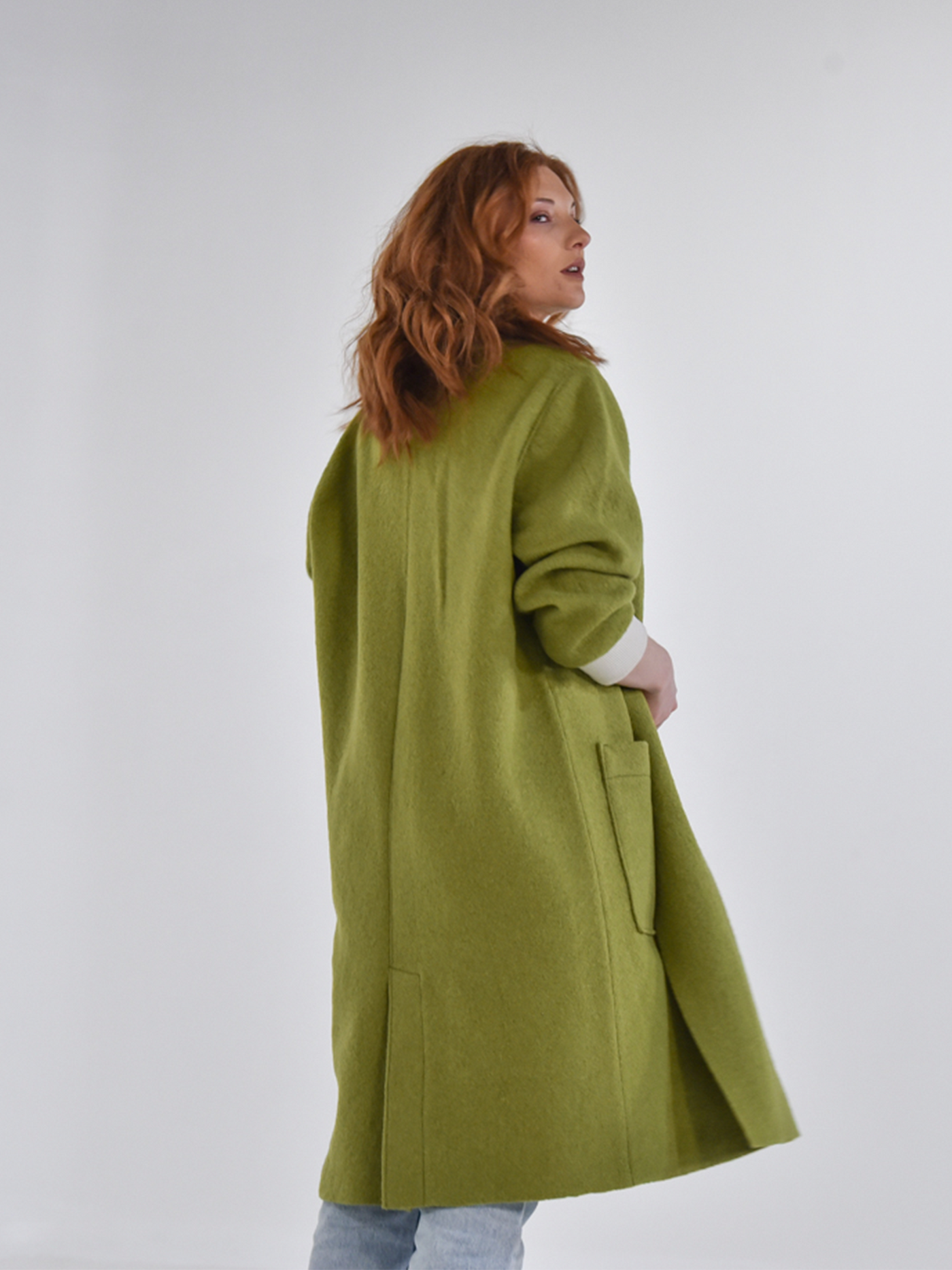 Balance coat pistachio green – Daniel Chong