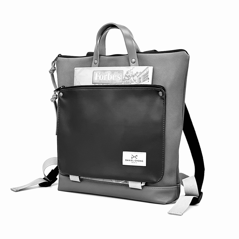 Square canvas book holder backpack