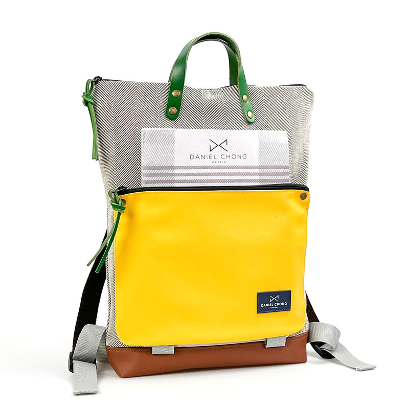 Canvas book holder backpack