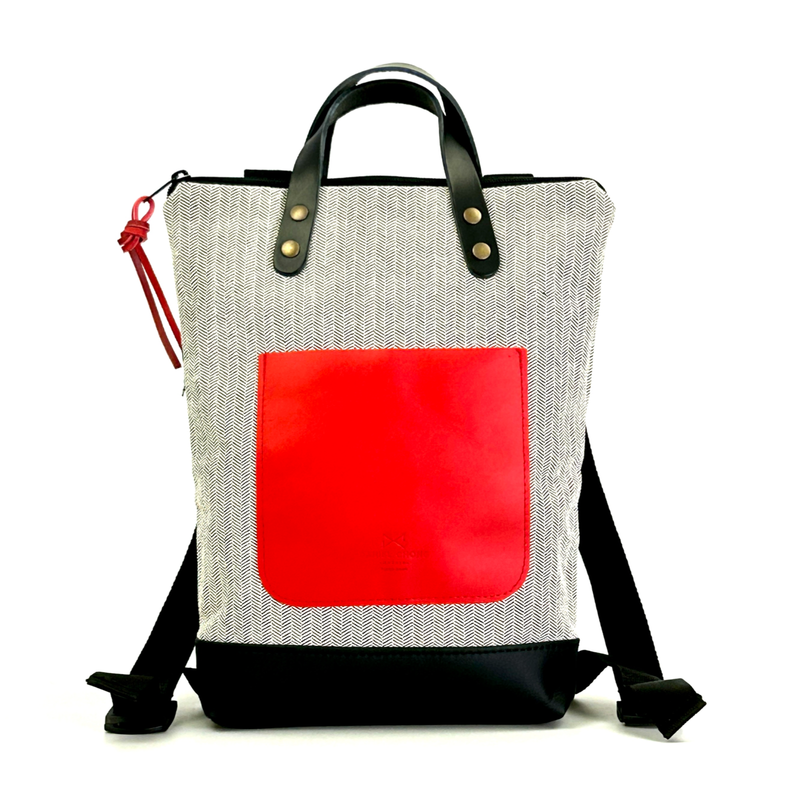 Mini canvas backpack