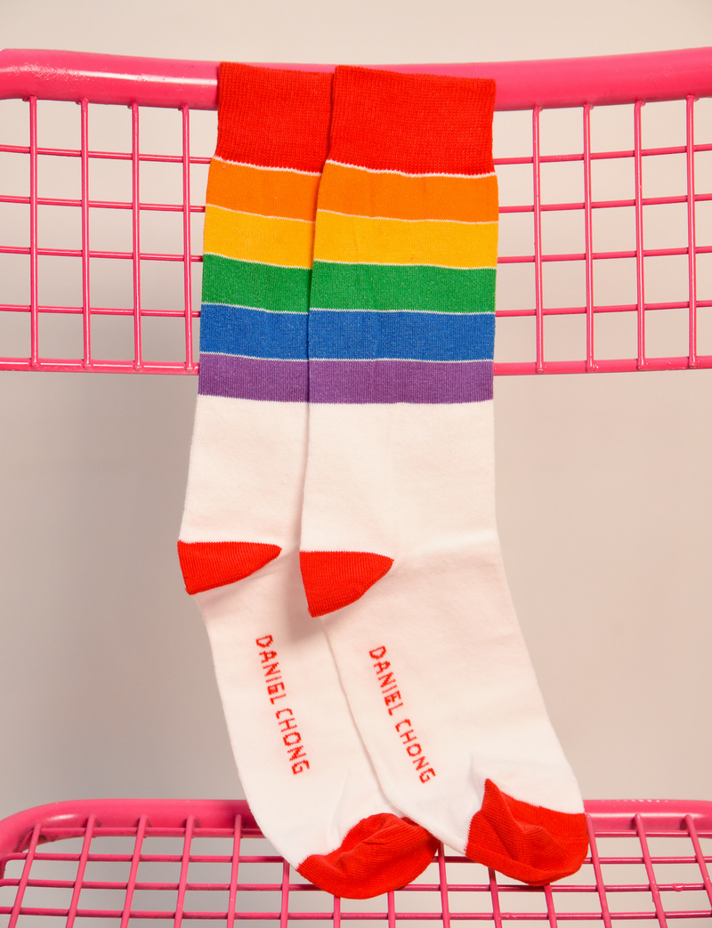 White pride socks