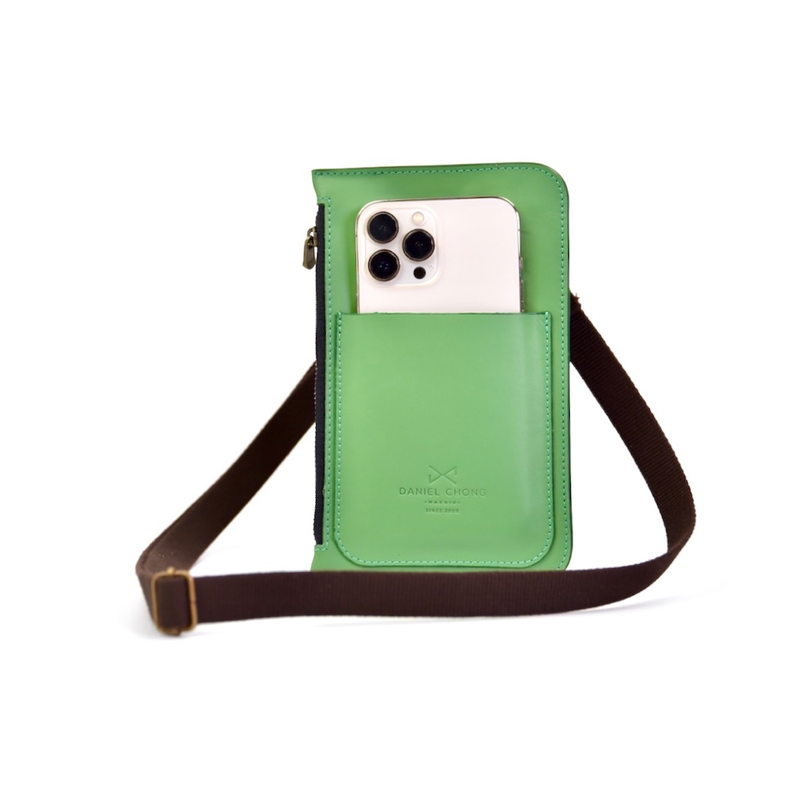 Grass Green Mobile Phone Bag