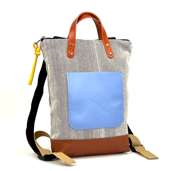 Mini canvas backpack